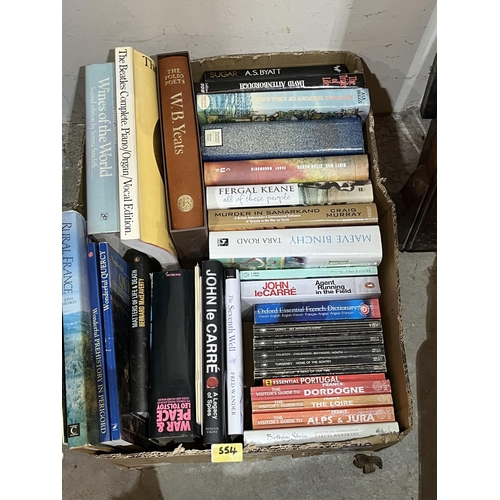 554 - Three boxes of books