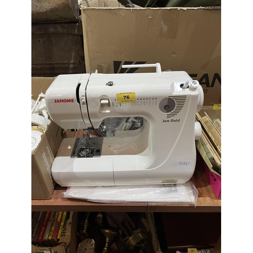 76 - A Jenome Gem Gold sewing machine