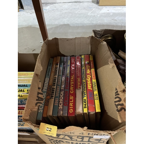 82 - Two boxes of annuals