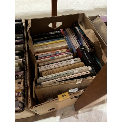 84 - Four boxes of books