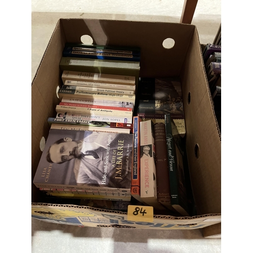 84 - Four boxes of books