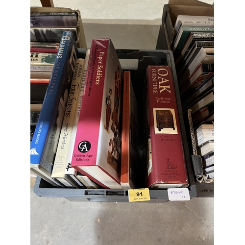 91 - Two boxes of books