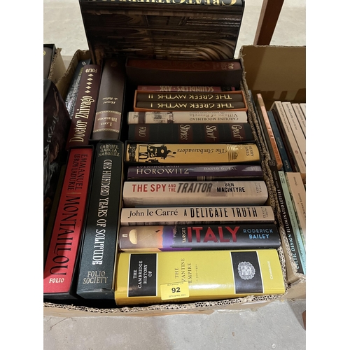 92 - Three boxes of books