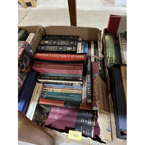 93 - Three boxes of books