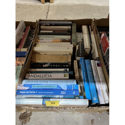 94 - Three boxes of books