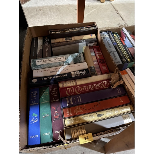 94 - Three boxes of books