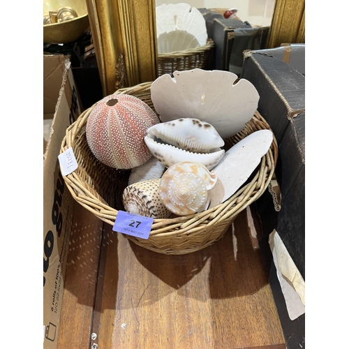 27 - A basket of seashells