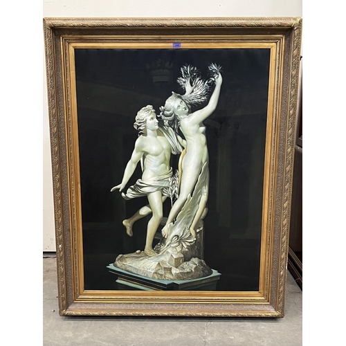 280 - J. DEMAR. CONTEMPORY  Apollo and Daphne after the sculpture by Gian Lorenzo Bernini. Oil on canvas. ... 