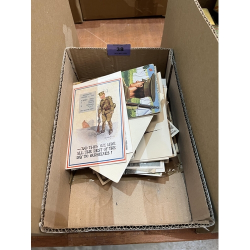 38 - A box of postcards