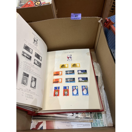 40 - A box of British stamps