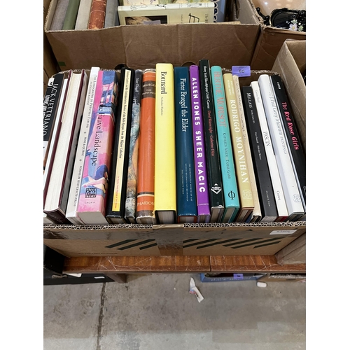 68 - Two boxes of books on art