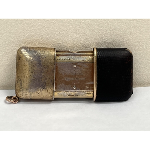 115 - A Movado Ermato pocket or purse watch patented by Hauguenin Freres in 1926, the mid case in silver g... 