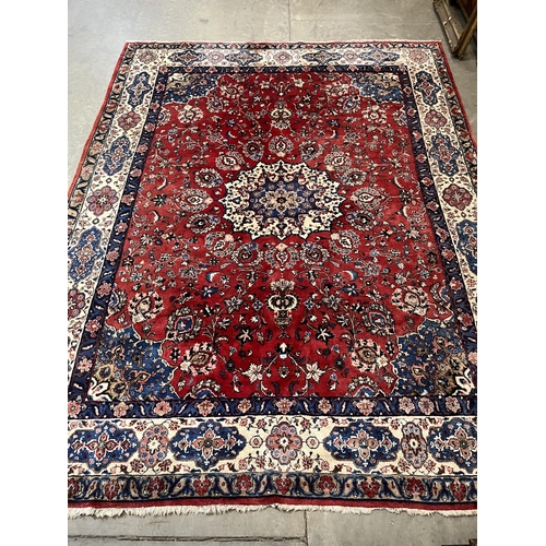 372 - A Persian wood carpet 158' x 123' approx.