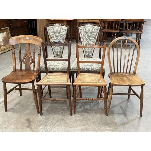 409 - Six miscellaneous chairs