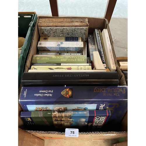 75 - Two boxes of books