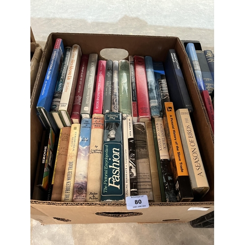 80 - Three boxes of books