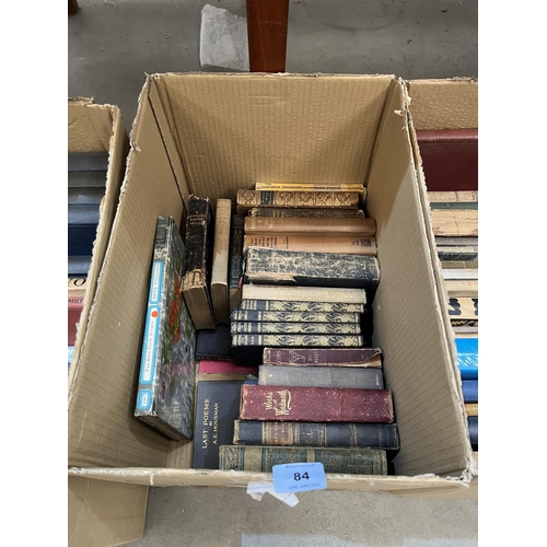 84 - Five boxes of books