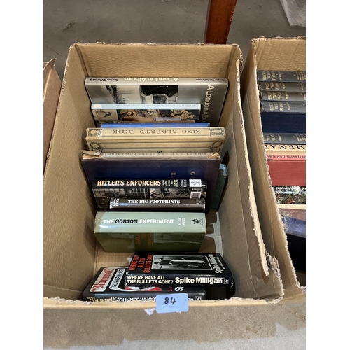 84 - Five boxes of books
