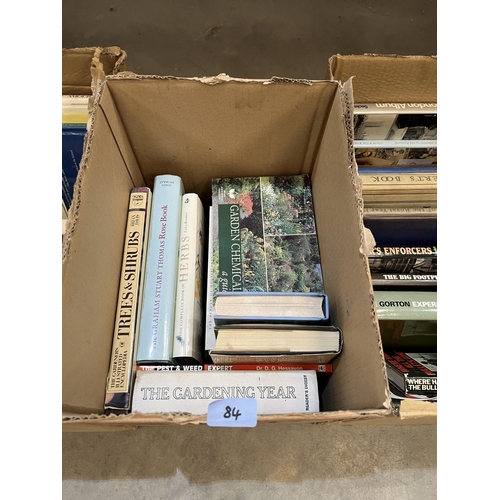84 - Five boxes of books