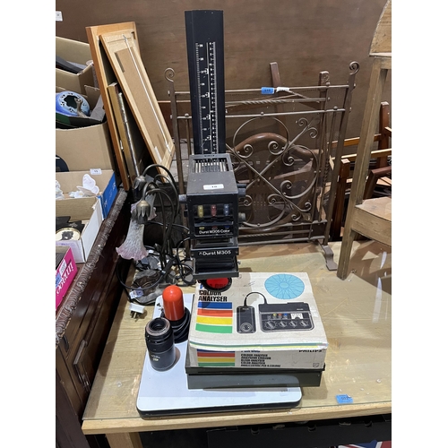 18 - A Durst M305 Color photographic enlarger, colour analyser etc.