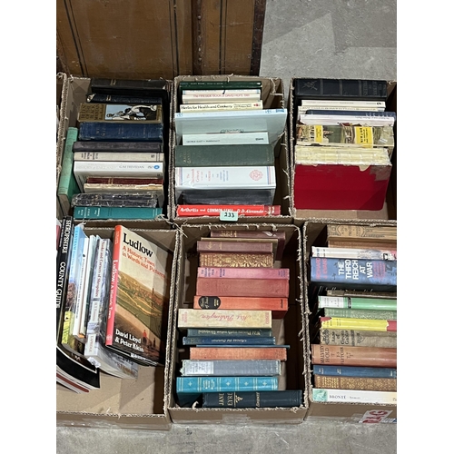 233 - Ten boxes of books.