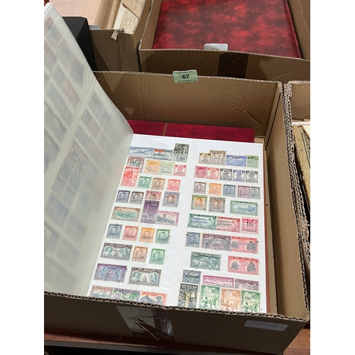 67 - Two albums of stamps.