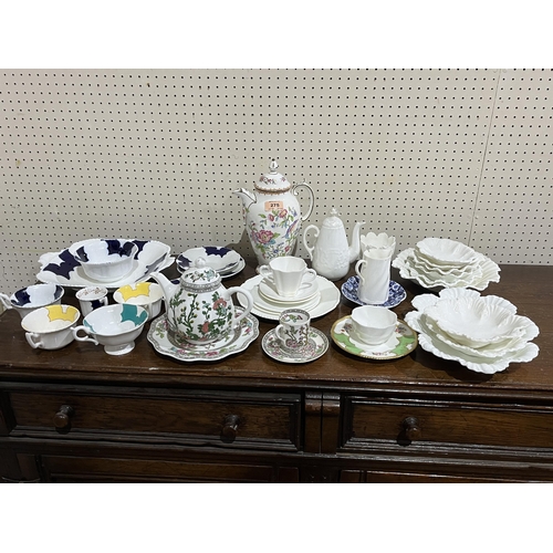 275 - A collection of Coalport ceramics, Batwing and other patterns.