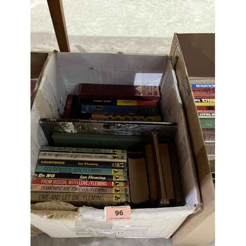 96 - Three boxes of books.