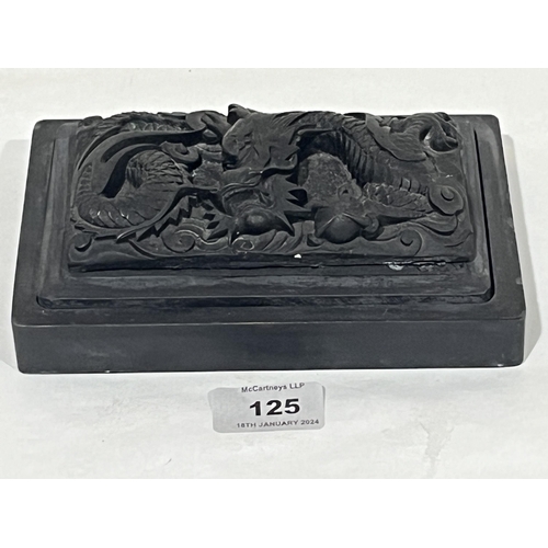 125 - A Chinese inkstone calligrapher