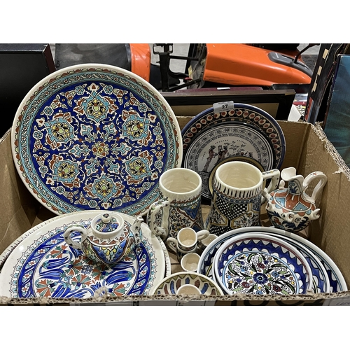 27 - A collection of Turkish and other eastern ceramics