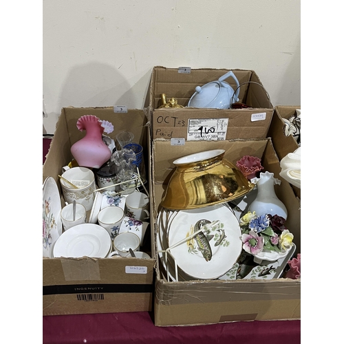 3 - A quantity of Aynsley and Royal Worcester ceramics etc.