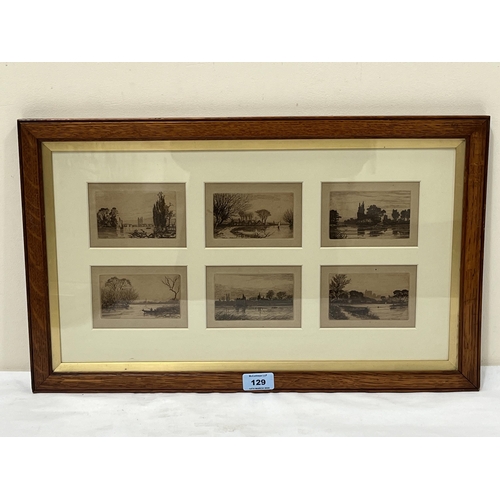 129 - WILFRED BALL. BRITISH 1853-1917. Eighteen engravings, mounted in three frames, to include six from t... 