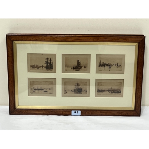 129 - WILFRED BALL. BRITISH 1853-1917. Eighteen engravings, mounted in three frames, to include six from t... 