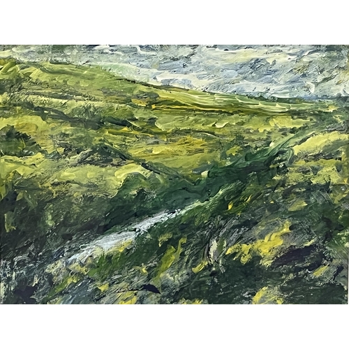 135 - * DAVID VIBERT. WELSH Bn 1939. Valley. Signed and dated '99. Inscribed verso. Gouache 15½