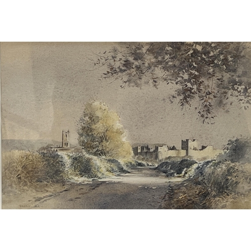 171 - GERRY BALL. BRITISH Bn. 1943. Ludlow, Late Autumn. Signed. Inscribed on label verso. Watercolour 7