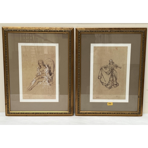 224 - AFTER SIR WILLIAM RUSSELL-FLINT. BRITISH 1880-1969. Four Chelsea Green edition prints. 15