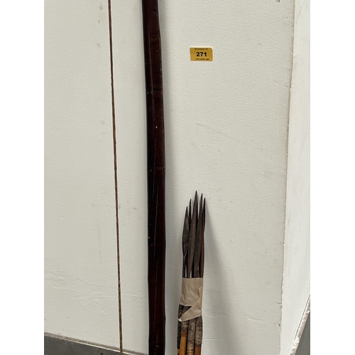 271 - A treen longbow, 63