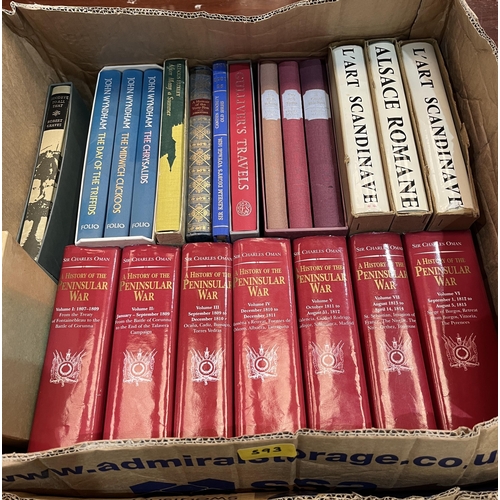 593 - Two boxes of books including Folio Society.