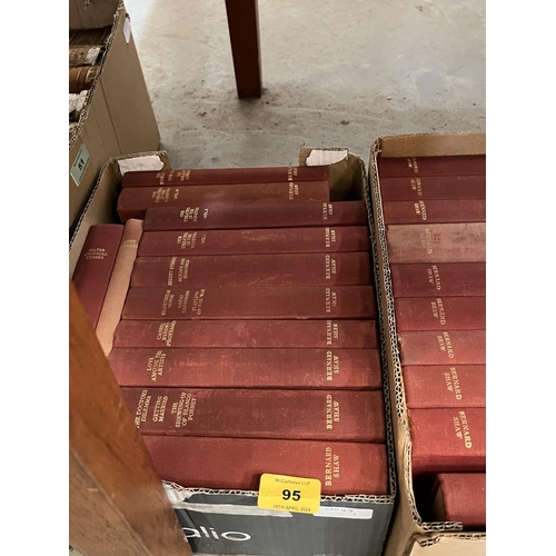 95 - 23 volumes, Bernard Shaw and other books.