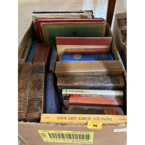 96 - Two boxes of books.