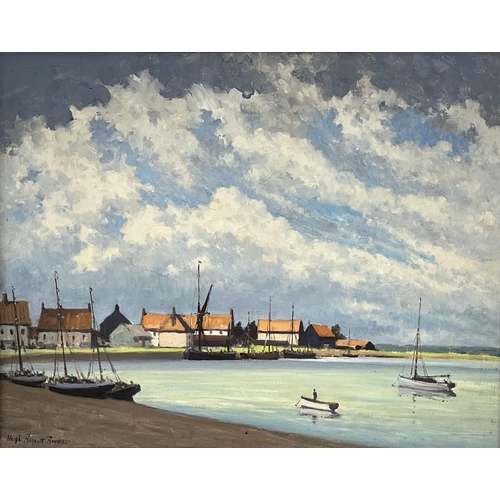 122 - HUGH BOYCOTT BROWN, RSMA. BRITISH 1909-1990. Maldon, Essex. Signed. Inscribed on stretcher. Oil on c... 