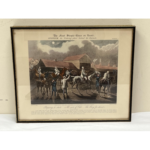 166 - HENRY THOMAS ALKEN. BRITISH 1785-1851. The First Steeplechase, plates 1, 2 and 4; The Last Field Nea... 