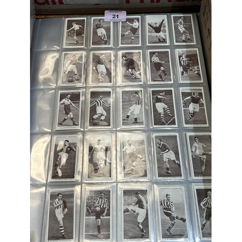 21 - An extensive collection of cigarette cards in sets, part sets and loose.