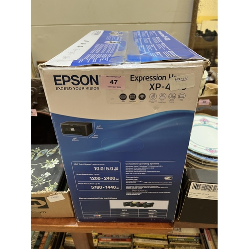 47 - An Epson Expression XP4100 printer.