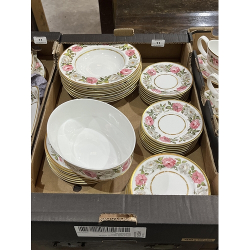 11 - A Royal Worcester Royal Garden pattern table service of 74 pieces.