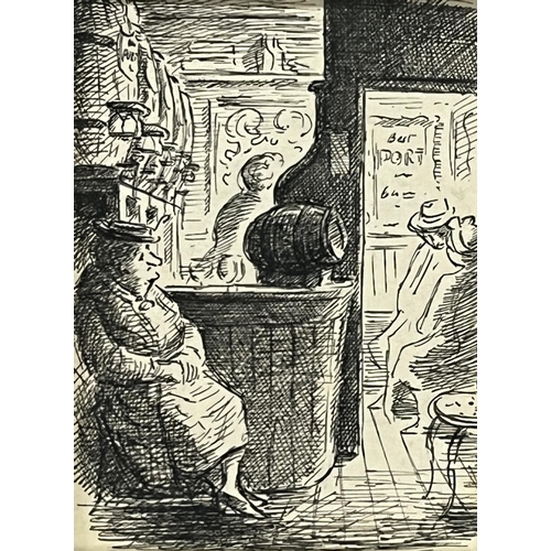 153 - ATTRIBUTED TO EDWARD ARDIZZONE, CBE, RA. BRITISH 1900-1979. King's Wine House. Inscribed verso 'P. (... 