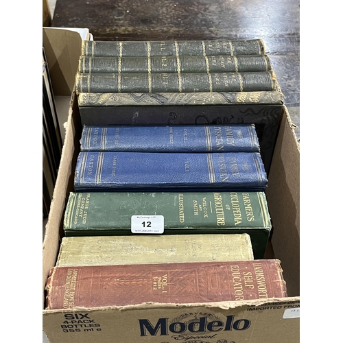 12 - Two boxes of miscellaneous books