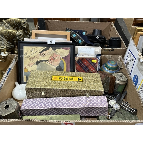 48 - A box of sundries