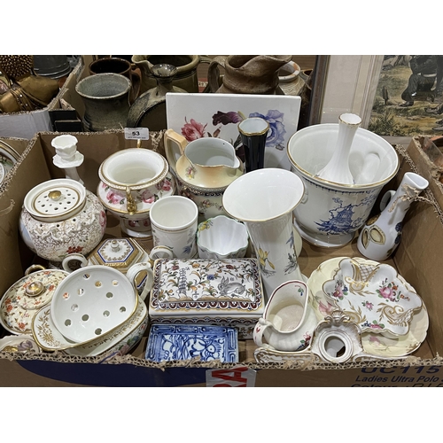 53 - Two boxes of ceramics