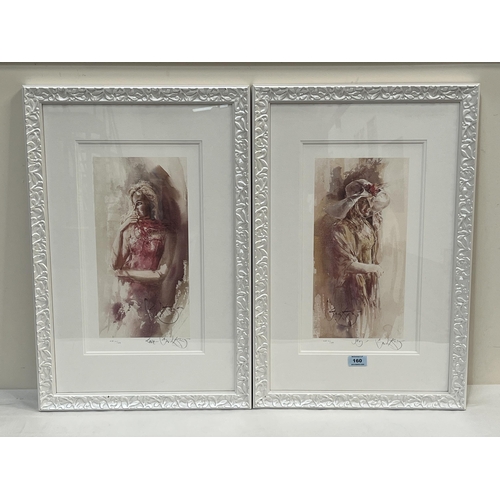 160 - GORDON KING. BRITISH 1939-2022 Joy; Love. A pair. Signed, inscribed and numbered 12/39 or 14/39. Pri... 